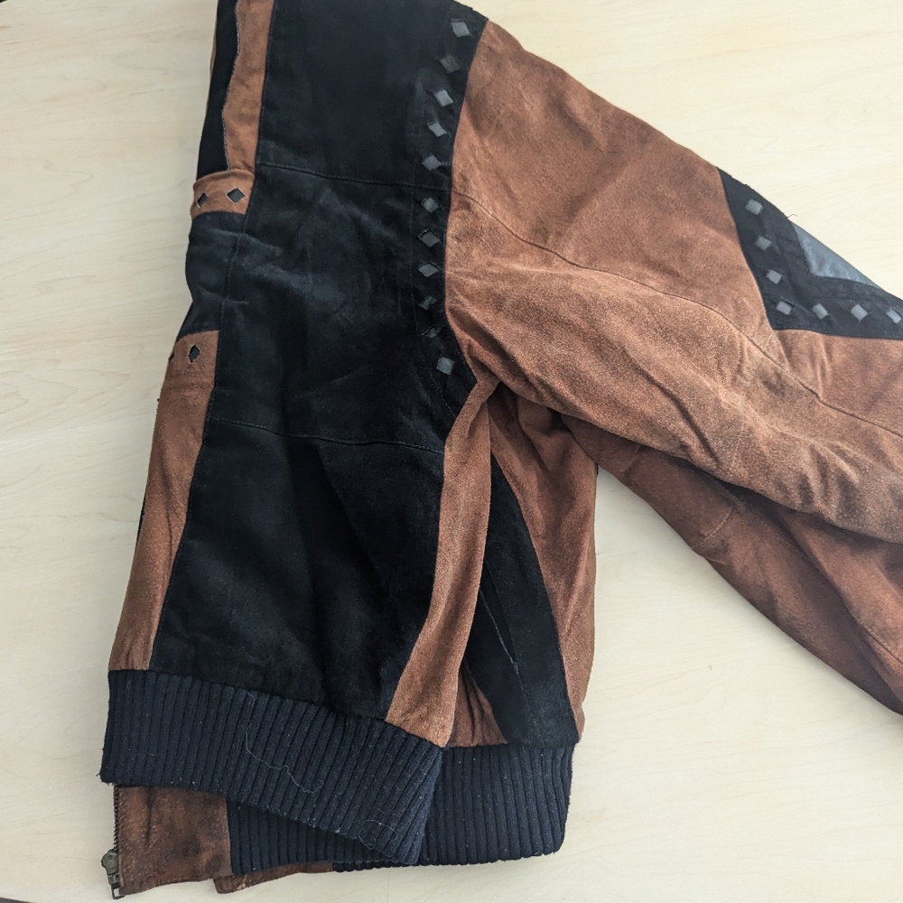 Y2k Vintage Edgy Biker Code Zero Leather Bomber J… - image 7